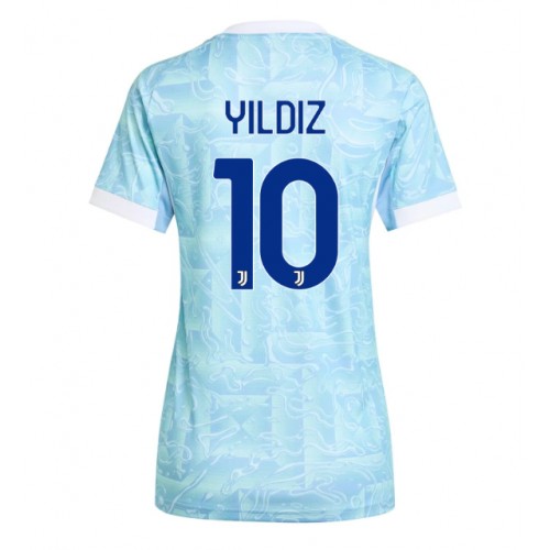 Stroje piłkarskie Juventus Kenan Yildiz #10 Koszulka Wyjazdowej dla damskie 2025-26 Krótki Rękaw